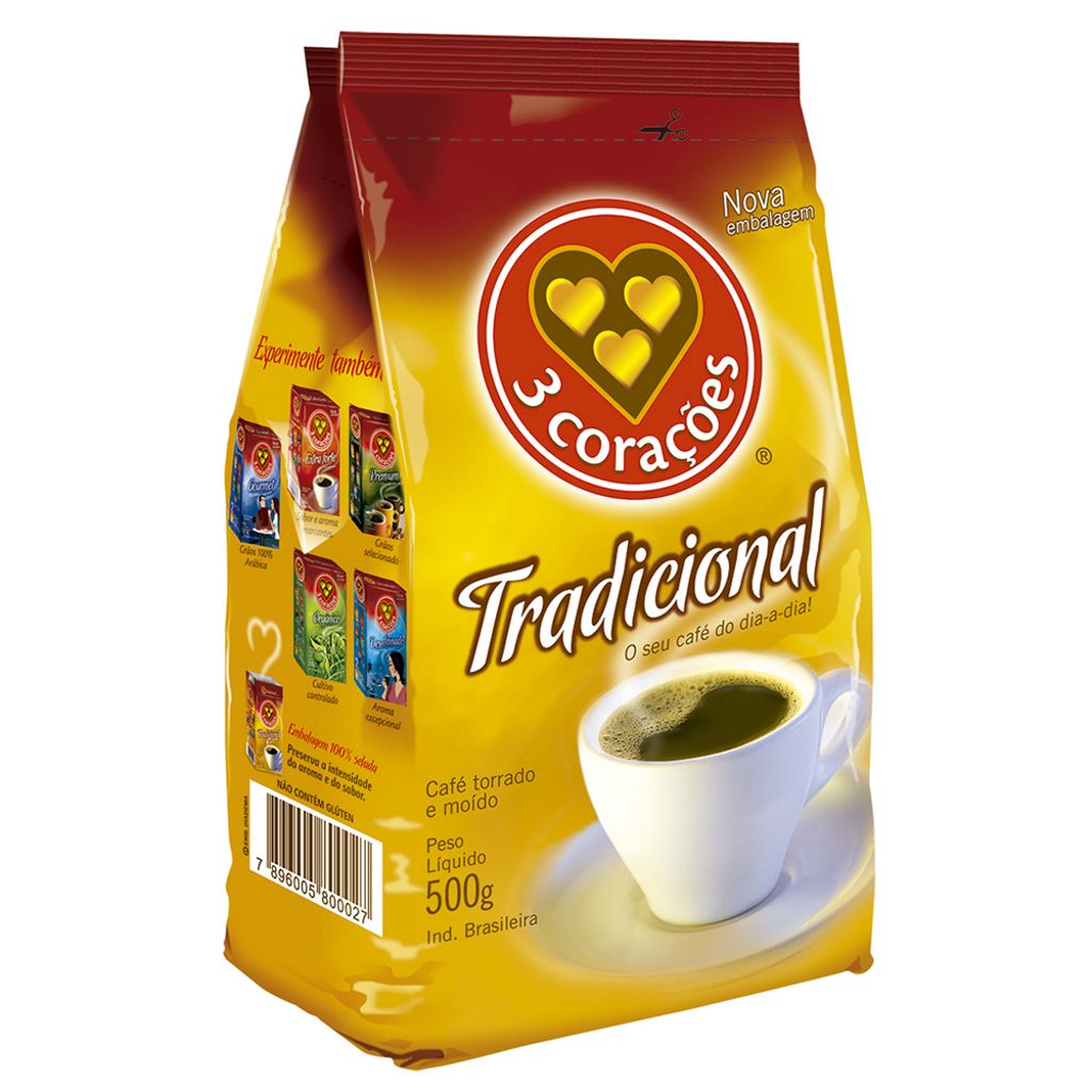 3 Corações Tradicional Coffee 500g