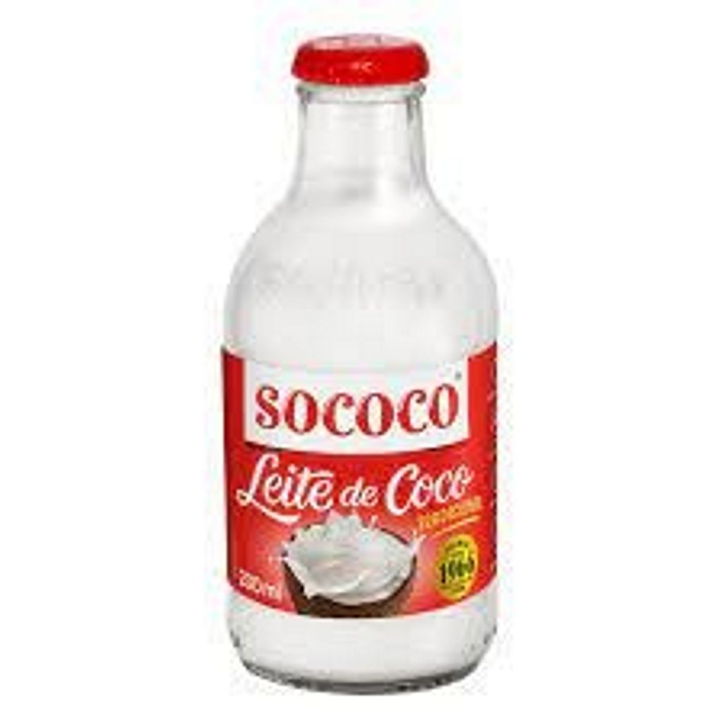 Sococo Traditional coconut milk 200ml vidro Leite de Coco