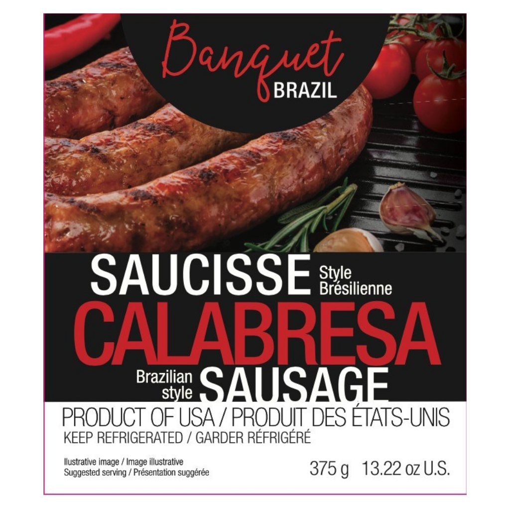 Banquet Brazil SMOKED Calabresa Sausage 375g