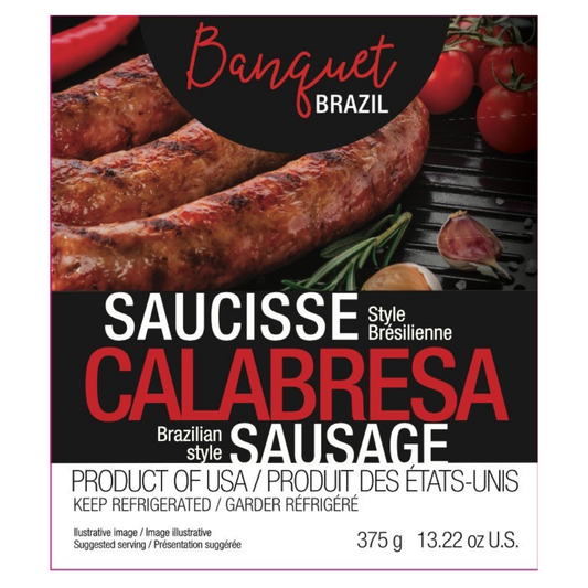 Banquet Brazil SMOKED Calabresa Sausage 375g