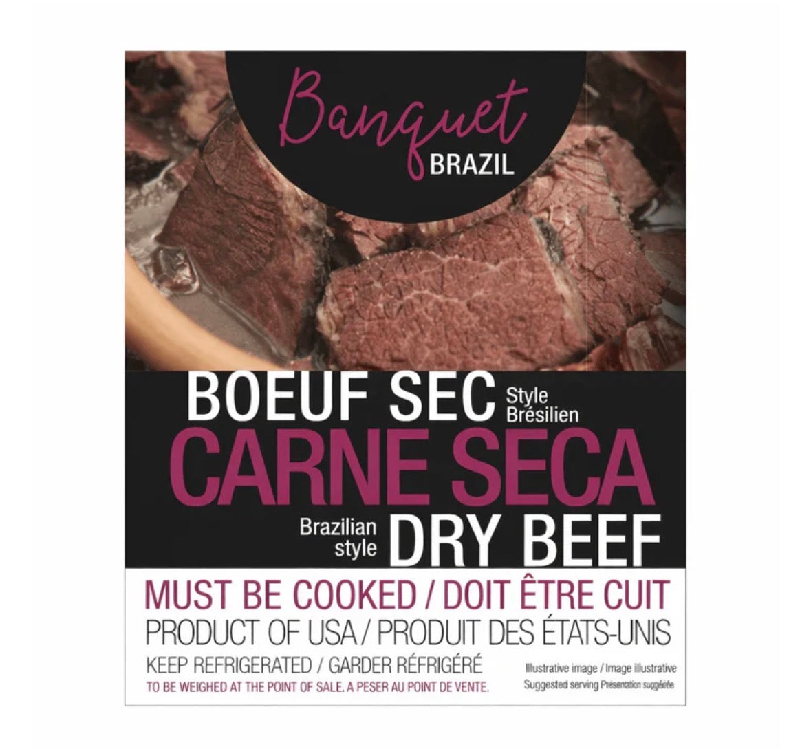 Banquet Brazil dry beef - carne seca 550gr