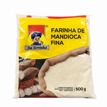 Farinha de mandioca fina crua 500g Da Terrinha
