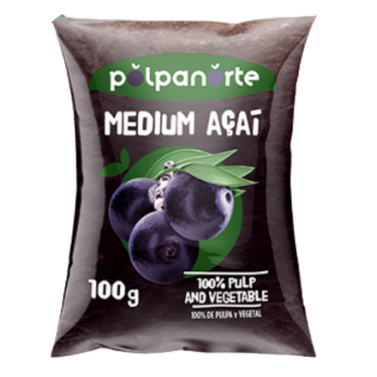 Polpa de Açaí Médio 100g - MEDIUM AÇAI PULP 100G